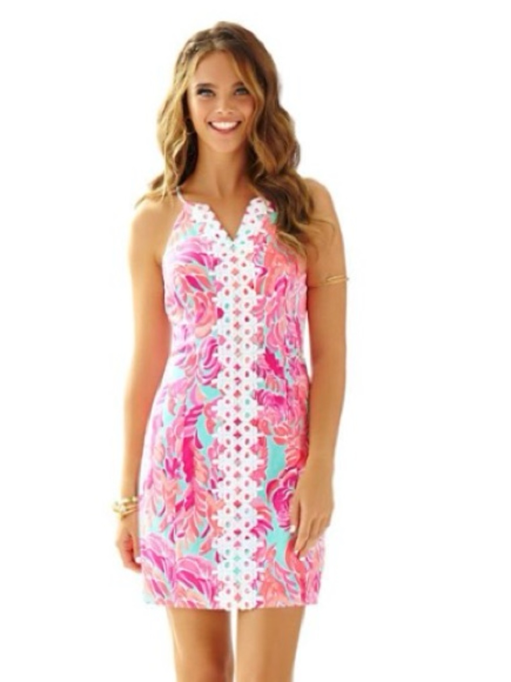 Lilly Pulitzer Pearl Shift Dress Poolside Blue Love Birds
